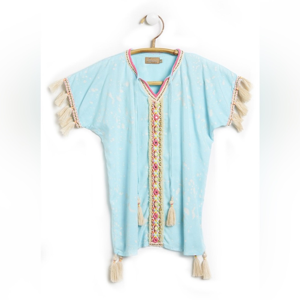 Skemo Kids Splash Blue Girl Kaftan